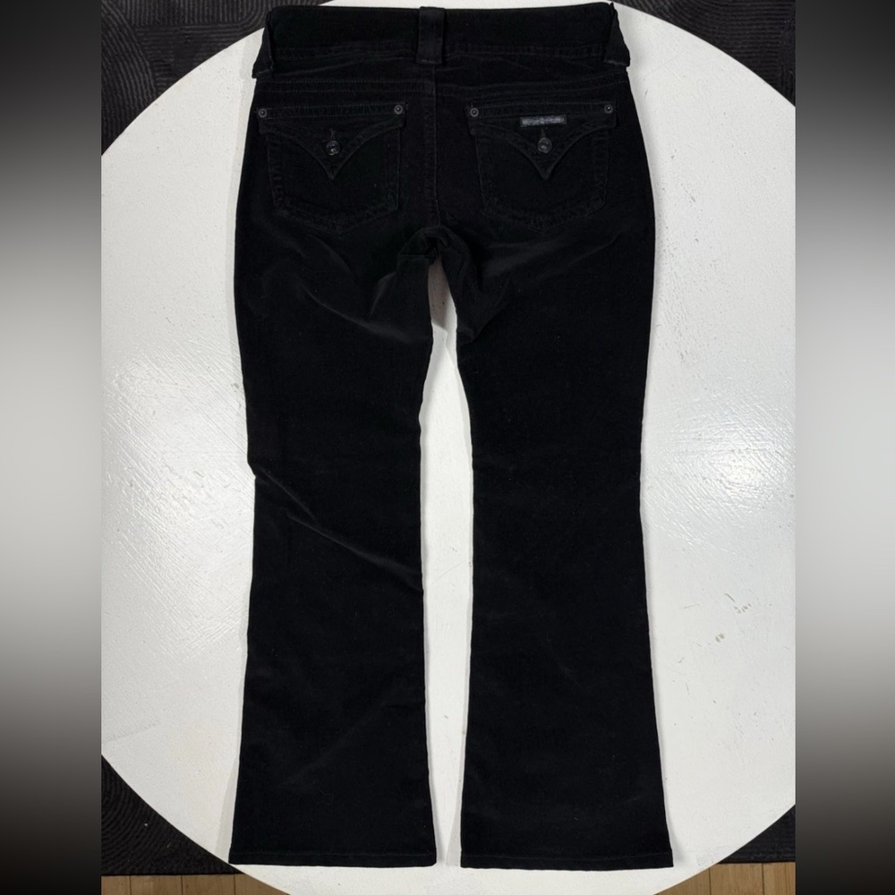 Hudson Jeans Women’s 26 Black Iconic Flair Corduroy Low-Rise Bootcut Pants Y2K - Picture 6 of 9